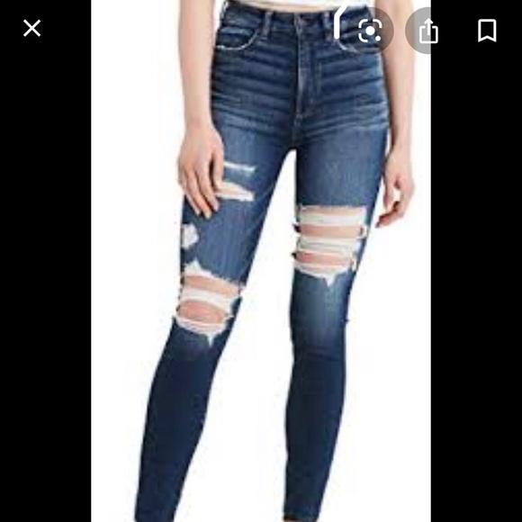 AMERICAN EAGLE RIPPED JEANS - Picture 1 of 3